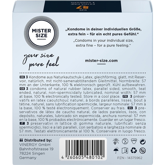 Mister taille 57 (pack de 3) - naturel 57 cm