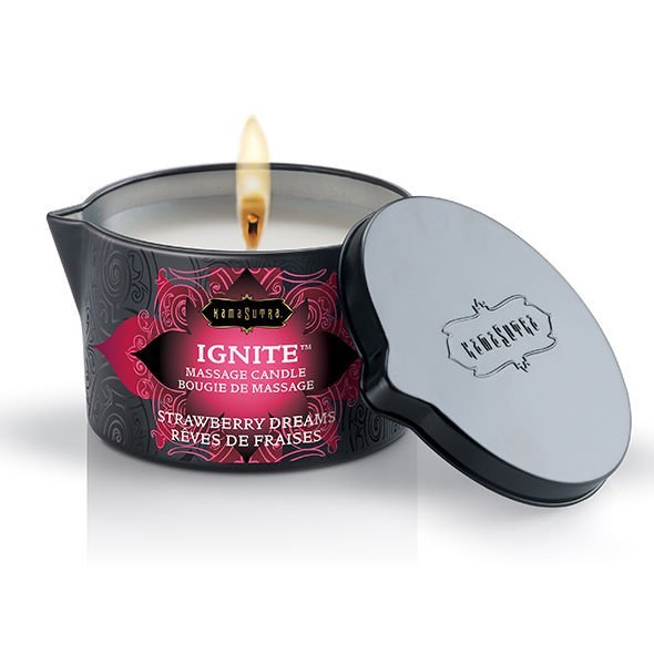 Bougie de Massage Fraise Intense