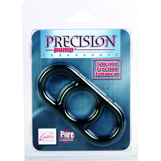 Precision pump anillo potenciador de la erección silicona negro