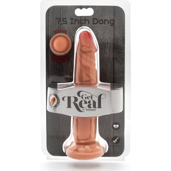 Pene realístico dual density 19cm