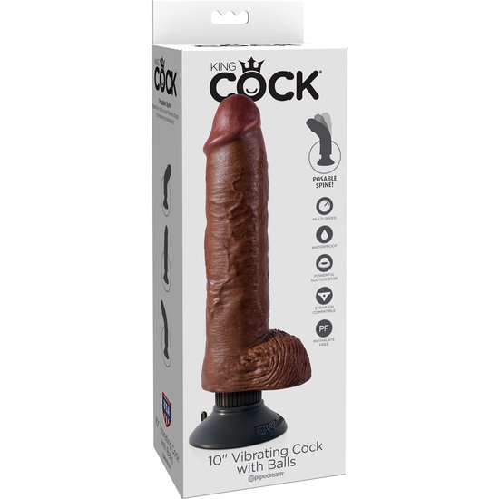Pénis Réal Vibrant KingCock 25,5cm