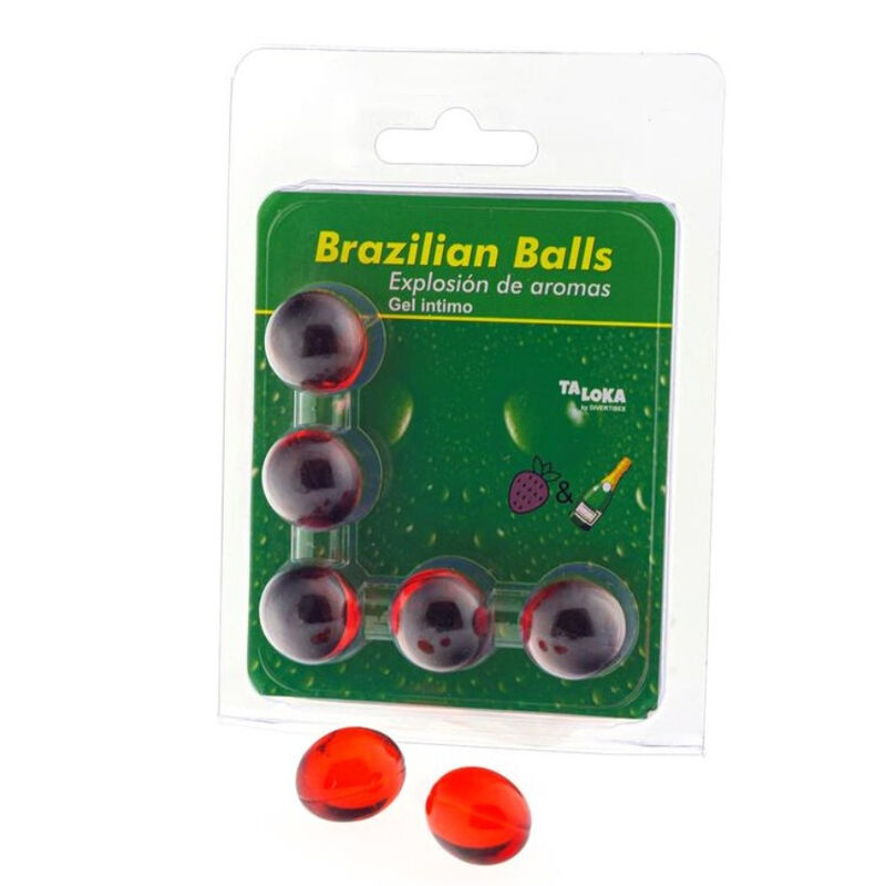 Gel Intime Brazilian Balls Fresas & Champagne