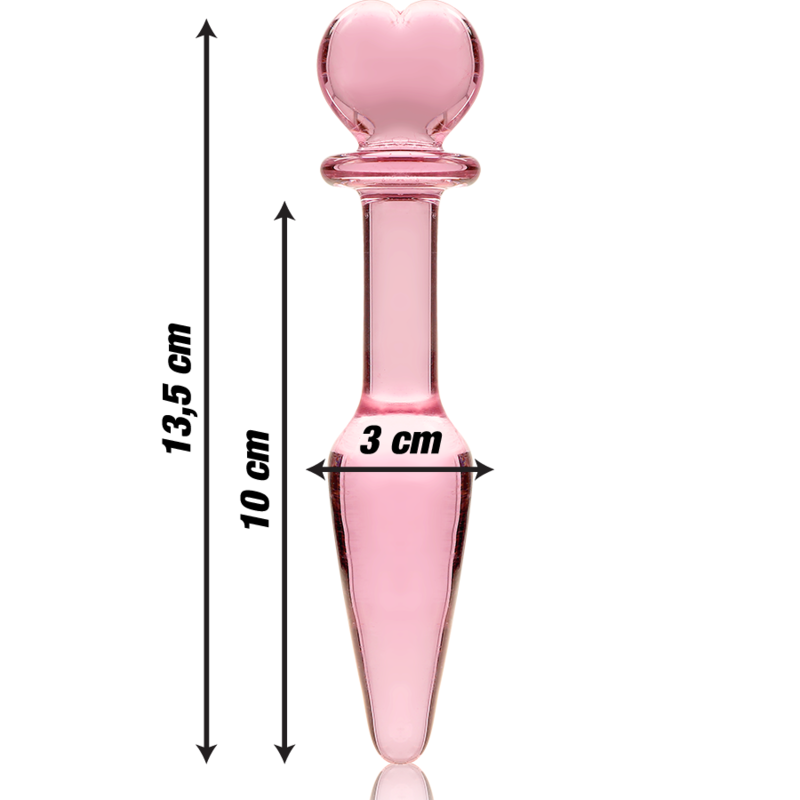 Plug Nébuleuse Rose 13,5 cm - Ibiza Glass