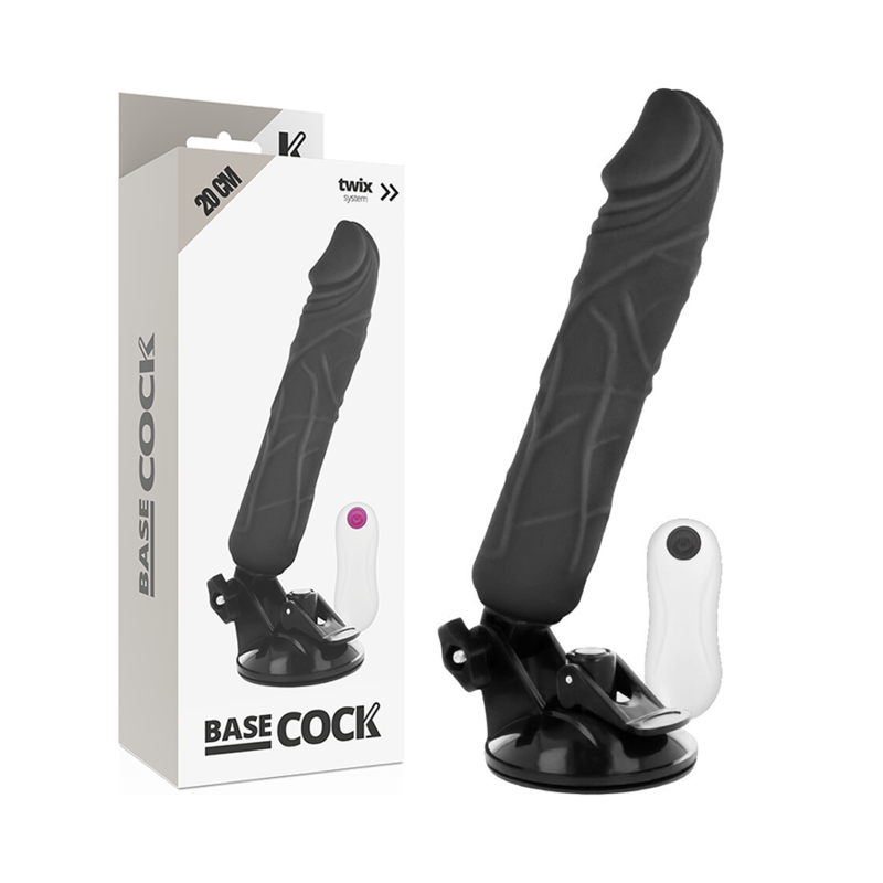 Contrôle Total Vibromasseur Noir 20 cm