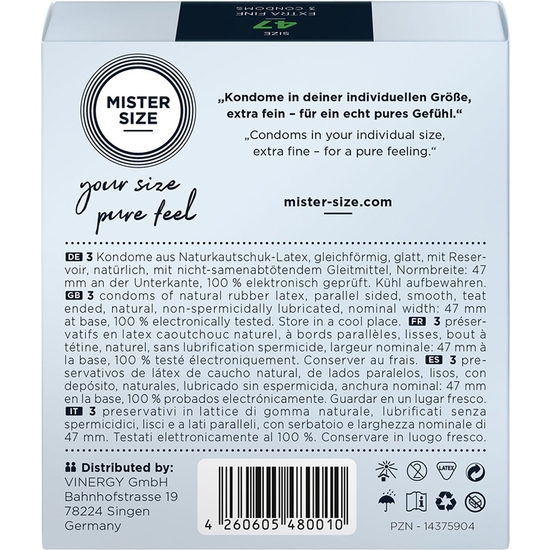 Mister taille 47 (pack de 3) - extra fino