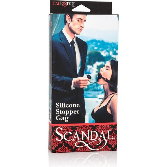 Scandal mordaza de silicona con bola y cadena