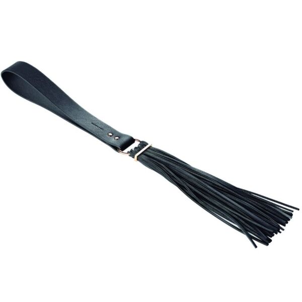 Martinet Maze Tassel Flogger de Bijoux Indiscrets, en noir