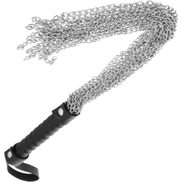 Fouet de bondage Darkness noir, avec sa poignée de préhension