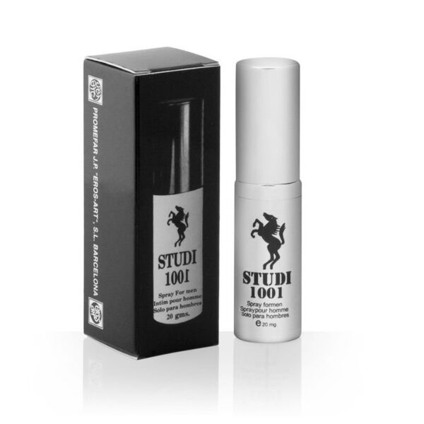 Spray retardant Eros-Art Studi 1001 dans son flacon de 20 ml