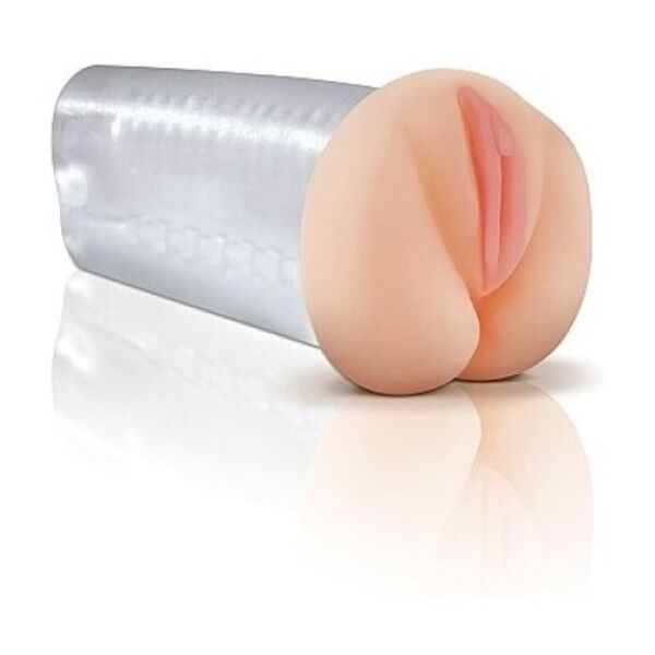 Masturbateur homme transparent Pipedream Extreme Toyz, intérieur à perles visible