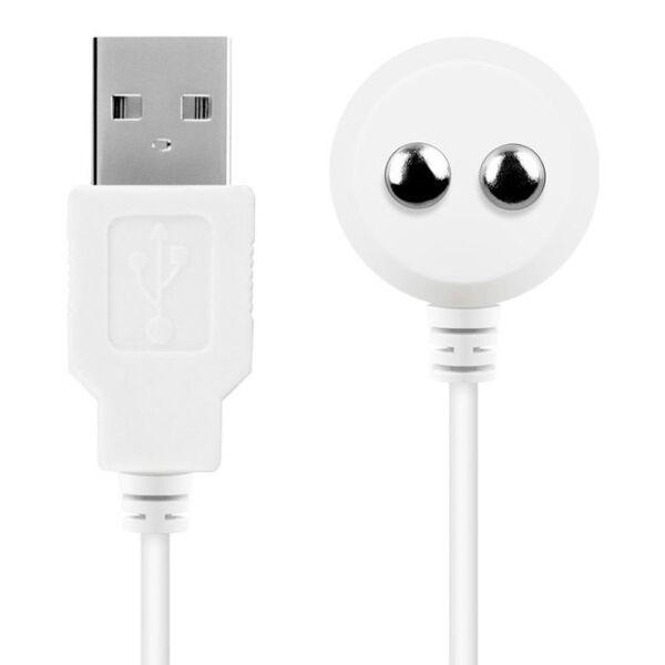 Câble USB Satisfyer blanc, câble de charge magnétique pour jouets Satisfyer rechargeables