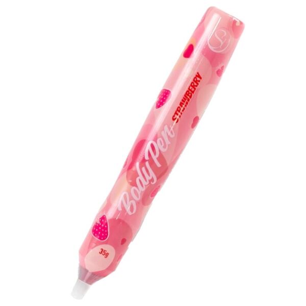 Stylo comestible pour peindre le corps Secret Play Body Pen, en saveur fraise ou chocolat