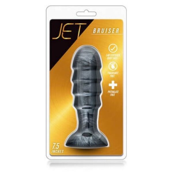 Plug anal Blush Novelties Jet Bruiser à reliefs et base à ventouse