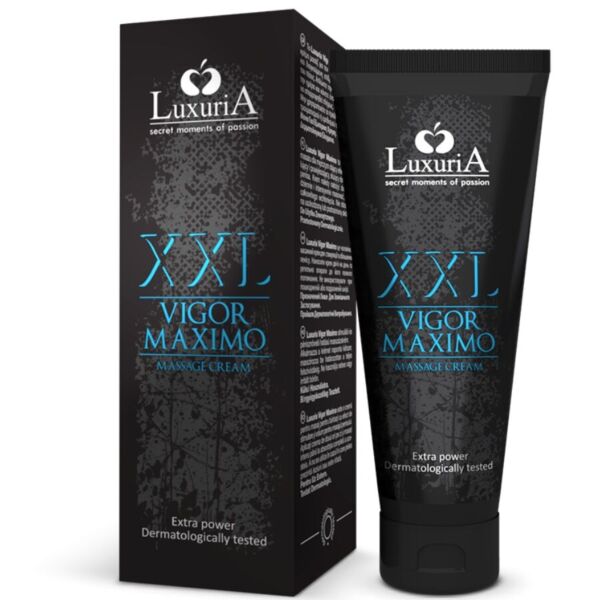 Crème de massage pour le pénis IntimateLine Vigor Máximo XXL, format de 75 ml