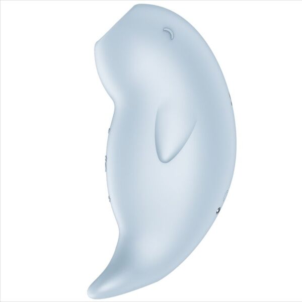Stimulateur clitoridien à succion Satisfyer Seal You Soon en forme d'animal marin, bleu clair