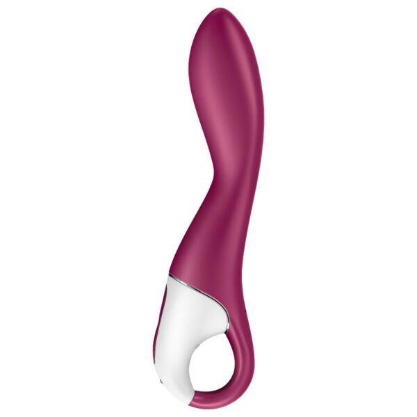 Vibromasseur point G Satisfyer Heated Thrill, de couleur rouge violet