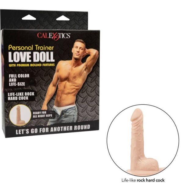 Poupée gonflable CalExotics Personal Trainer, corps entier et taille réelle
