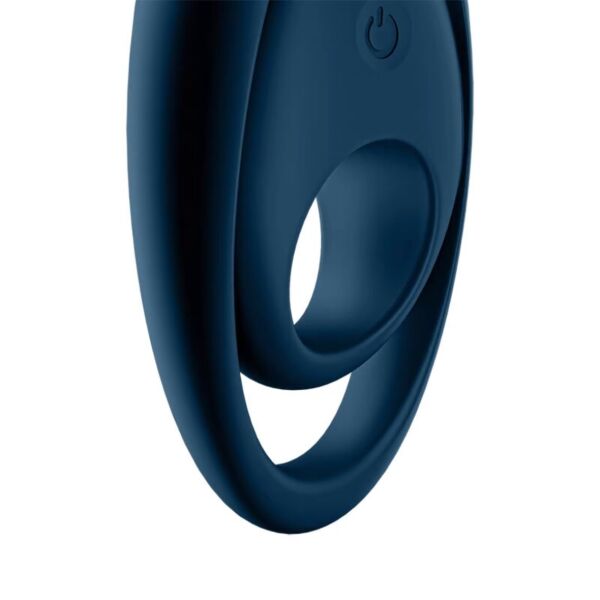 Anneau vibrant Satisfyer Glorious Duo bleu foncé