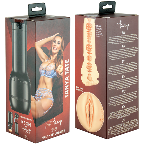 Masturbateur Kiiroo Feel Tanya Tate avec son boîtier et l'entrée moulée bien visible