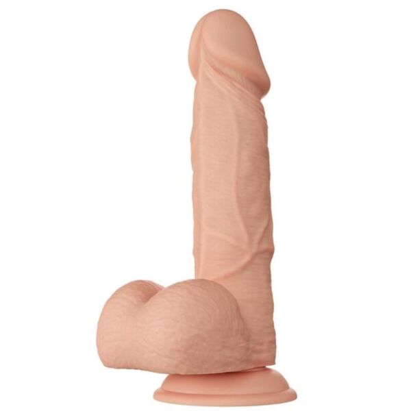 Gode Baile 21,8 cm réaliste avec testicules et ventouse à la base, coloris naturel