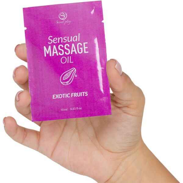 Monodose d'huile de massage Secret Play Fruits Exotiques de 10 ml