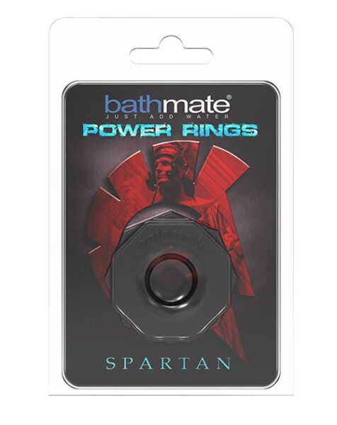 Anneau pénien Bathmate Power Ring Spartan, noir et de forme octogonale