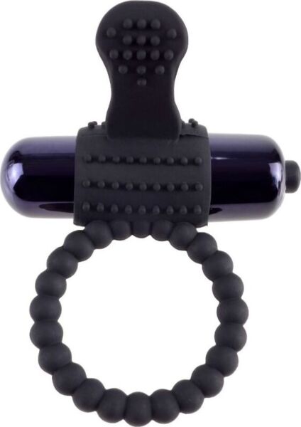 Anneau vibrant Fantasy C-Ringz Super Ring de Pipedream, avec son mini-vibromasseur et sa languette à reliefs