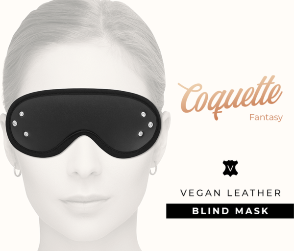 Masque Coquette Chic Desire Fantasy en cuir vegan pour bondage