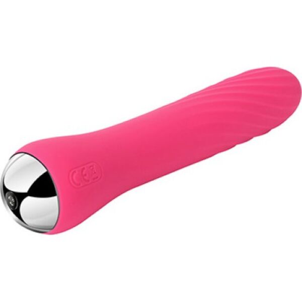 Vibromasseur SVAKOM Anya coloris Plum Red, flexible et au corps strié