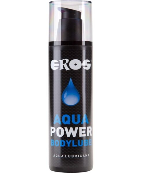 Flacon avec pompe doseuse du lubrifiant à base d'eau Eros Aqua Power de 250 ml