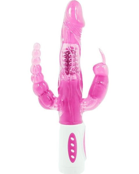 Vibromasseur Baile Pretty Bunny avec stimulateur rotatif et stimulateurs clitoridien et anal