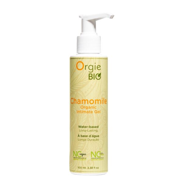 Flacon avec doseur du gel intime Orgie Bio Chamomile de 100 ml