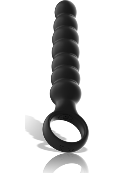 Plug anal vibrant Black&Silver Bob, de couleur noire