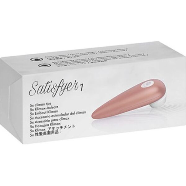 Cinq embouts blancs en silicone Satisfyer Number One