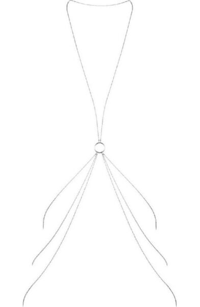 Chaîne de corps Bijoux Indiscrets Magnifique 8 Body Chain, argentée et en forme de 8