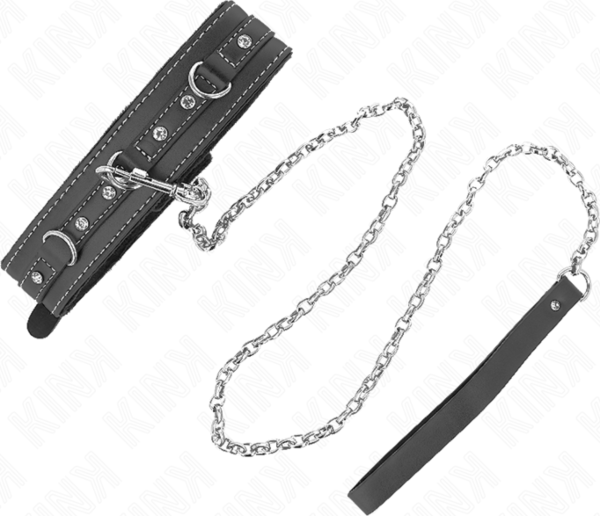 Collier avec laisse Kink en PVC de 105 cm