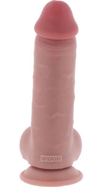 Gode réaliste Get Real Deluxe Extra Thick, avec testicules et base ventouse