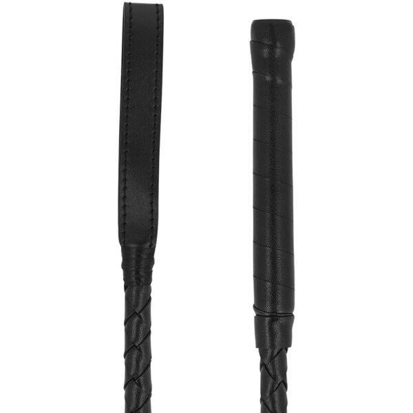Cravache Darkness de 60 cm avec embout en PVC souple