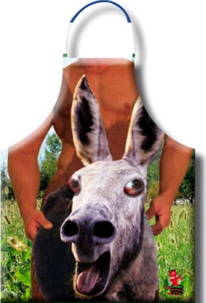 Tablier Diablo Picante Burro avec illustrations érotiques et humoristiques