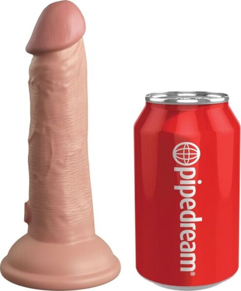 Gode vibrant réaliste King Cock Elite 15,2 cm avec base à ventouse