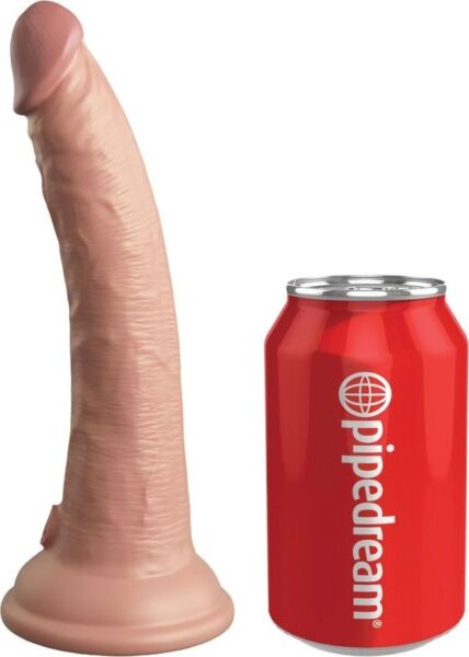 Gode vibrant réaliste King Cock Elite avec télécommande et base à ventouse