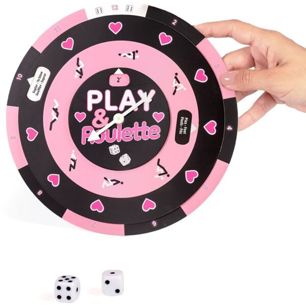 Jeu Secret Play Play & Roulette avec une roulette et deux dés à six faces