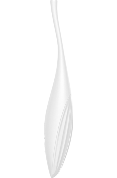 Vibromasseur clitoridien Satisfyer Twirling Joy avec sa pointe fine et son panneau de boutons