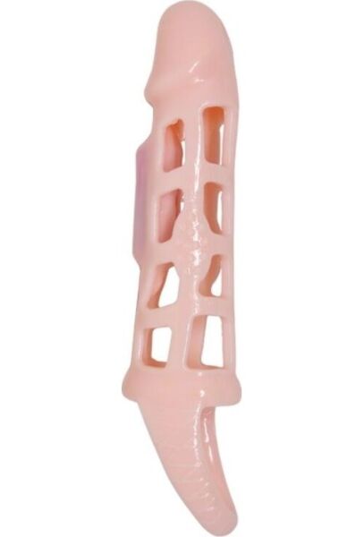 Gaine pénienne allongeante Pretty Love Harrison avec mini-vibromasseur et sangle pour les testicules
