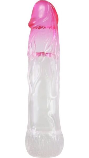 Gaine pénis Pretty Love Neron, avec bout en forme de gland et corps strié