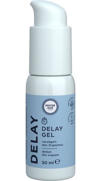 Flacon-pompe de gel retardateur Mister Size Delay Gel 50 ml