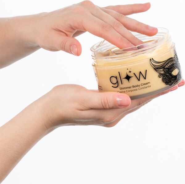 Pot de la crème corporelle Orgie Glow Shimmer Body Cream de 250 ml