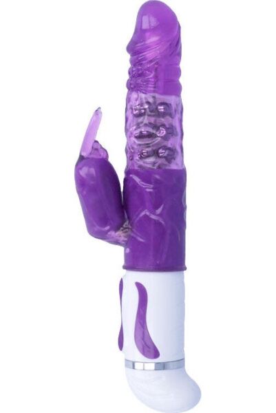 Vibromasseur rabbit Intense Guppy avec son stimulateur clitoridien