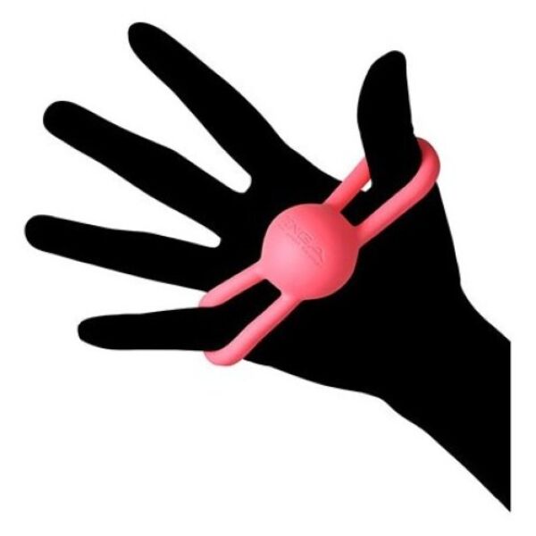Vibromasseur TENGA VI-BO Hand Orb, qui se fixe au pouce et à l'auriculaire