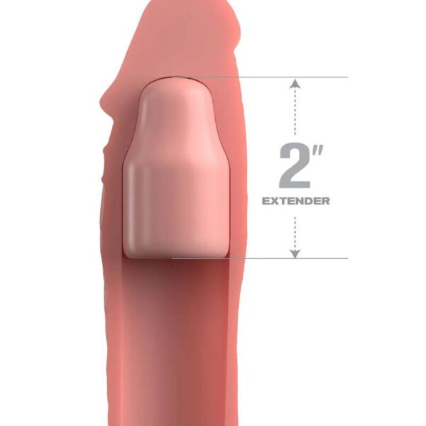 Gaine pénienne Pipedream Fantasy X-Tensions Elite en silicone, avec extension et sangle pour les testicules